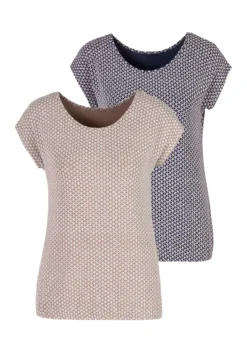 Vivance T-Shirt, (2er-Pack), Mit Elastischem Saum 41 Vivance T-Shirt, (2er-Pack), Mit Elastischem Saum -Bikini Mode Geschaft 41414004c26cdacefb08661cc5fe70a3