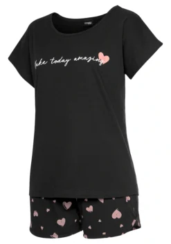 Vivance Dreams Shorty, (2 Tlg., 1 Stück), Mit Herzmuster -Bikini Mode Geschaft 42043ceeb15f4da217443c6f5a447f5d