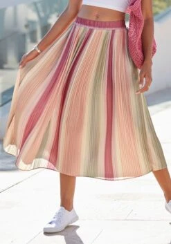 Vivance Plisseerock, Mit Farbverlauf