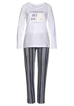 Vivance Dreams Pyjama, (2 Tlg., 1 Stück), Mit Großem Blumen-Druck -Bikini Mode Geschaft 4806602178a8d380c7bfdd3692cce304