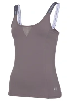 LASCANA ACTIVE Funktionsshirt, Mit Beschrifteten Trägern Und Mesh-Einsatz -Bikini Mode Geschaft 493e2587cdea8d71e5b52454de1c8e65