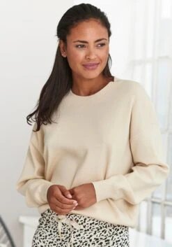 Buffalo Sweater, Mit Rundhalsausschnitt Und Rippbündchen -Bikini Mode Geschaft 499ad95d29abc39e21128ed69da894e4