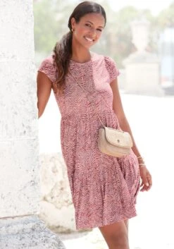 Vivance Jerseykleid, Mit Rückenausschnitt