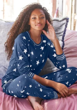 Vivance Dreams Pyjama, (2 Tlg., 1 Stück), Mit Sternedruck -Bikini Mode Geschaft 4d47da9e52ade2fc3debde8627f5d5a4