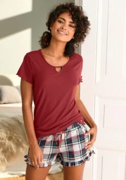 S.Oliver T-Shirt, Aus Geripptem Stoff Mit Kräuselsäumen -Bikini Mode Geschaft 4dc36c57c259d8f3cd8ce87ec9003b83