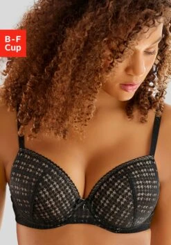 S.Oliver Push-up-BH »Noelle«, Aus Graphischer Spitze Mit Bügel, Dessous