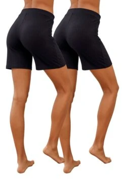 Vivance Bermudas, (2er-Pack), Gerippt, Mit Tunnelzug Am Bund -Bikini Mode Geschaft 4ee9c8a40f0001b34b6b29a497f8645a