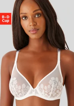 LASCANA Belle Affaire Bügel-BH, Aus Leicht Transparenter Stickerei Spitze, Sexy Dessous -Bikini Mode Geschaft 4f0d0af5f4a7975cf340a11275dda6ca