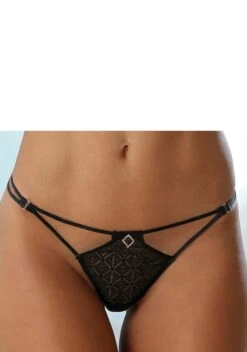 Petite Fleur Gold Bändchenstring, Mit Strass-Details An Den Seiten