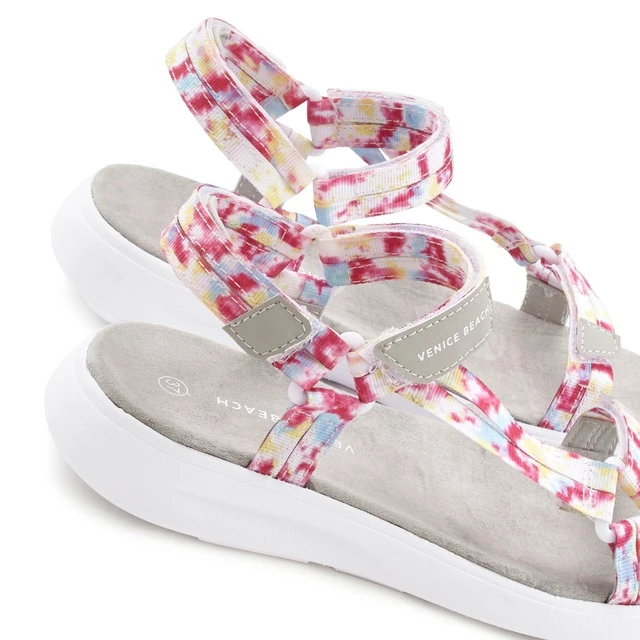 Venice Beach Sandale, Mit Bequemen Fußbett Und Klettverschluss VEGAN 8 Venice Beach Sandale, Mit Bequemen Fußbett Und Klettverschluss VEGAN – Bild 6