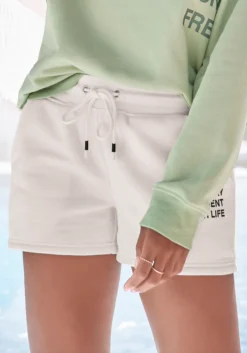 Buffalo Sweatshorts, Mit Statement Druck