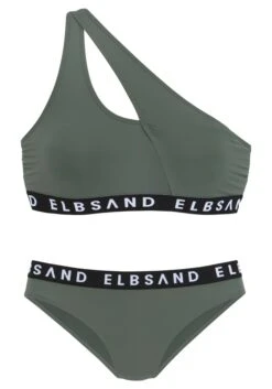 Elbsand Bustier-Bikini, Mit Markenschriftzügen In Kontrastfarbe -Bikini Mode Geschaft 5156909c89c4eacac2b5f9354a43f579