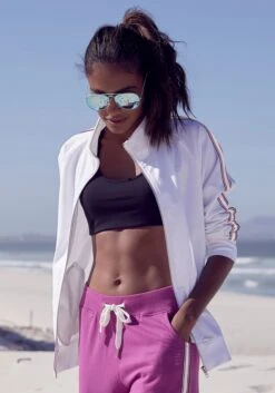 H.I.S Sweatjacke, Mit Seitlichem Tape -Bikini Mode Geschaft 528343e8d6843bce842955592bb9fee4