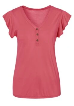 Vivance Blusenshirt, (Packung, 2 Tlg., 2er-Pack), Mit Flügelärmelchen -Bikini Mode Geschaft 550ed2a60a27ad7e46d4561c05929cd4