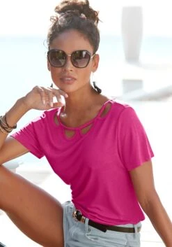 Buffalo Kurzarmshirt, Mit Cut-outs Vorne -Bikini Mode Geschaft 55f34f305c11dd3ef762cac86faf68f7