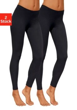 Vivance Leggings, (2er-Pack), Im Doppelpack