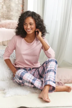 H.I.S Pyjama, (2 Tlg., 1 Stück), Mit Karierter Schlafhose -Bikini Mode Geschaft 582c172b154475fbb6de52ecf7247ffb