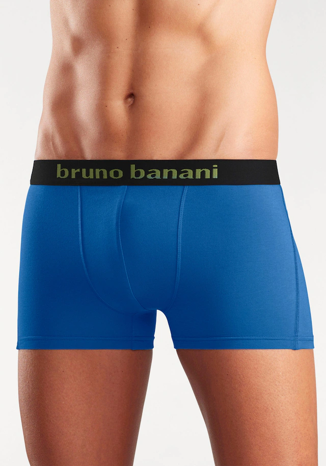 Bruno Banani Boxer, (Packung, 4 St.), Mit Farbigen Marken-Schriftzug Am Bündchen 5 Bruno Banani Boxer, (Packung, 4 St.), Mit Farbigen Marken-Schriftzug Am Bündchen – Bild 3