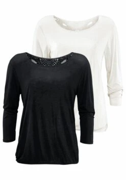 Beachtime 3/4-Arm-Shirt, (2er-Pack), Mit Tollem Spitzendetail Am Rücken -Bikini Mode Geschaft 5b5d9278d9aa3cb5cd8b82f4235a1c96