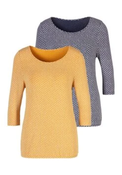 Vivance 3/4-Arm-Shirt, (2er-Pack), Mit Elastischem Saum -Bikini Mode Geschaft 5ca4e4c8f22564e6454e3ad95c1de980