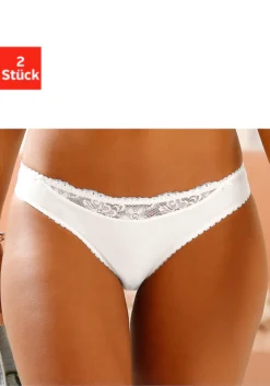 Nuance Slip, (2 St.), Mit Spitzeneinsatz Vorne -Bikini Mode Geschaft 5cf582972e4a12d5a9551c4a50d06963