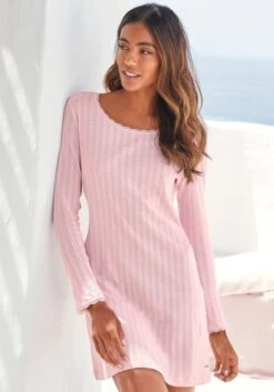 S.Oliver Nachthemd, Aus Pointellestrick