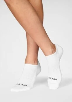 LASCANA ACTIVE Sneakersocken, (7 Paar), Mit Fußfrottee -Bikini Mode Geschaft 5e54986f275de875be64657996658a54