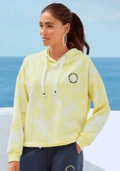 Bench. Hoodie, Mit Batikmuster