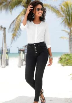 Buffalo Schlupfbluse, Mit Knopfleiste -Bikini Mode Geschaft 5fcc6c63636d7f3ac6e571fe33997fa4