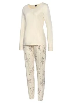 Vivance Dreams Pyjama, (4 Tlg., 2 Stück), Mit Feinen Blumenzweigen -Bikini Mode Geschaft 607e0dd954769bfbbfdcd8fa425a1570