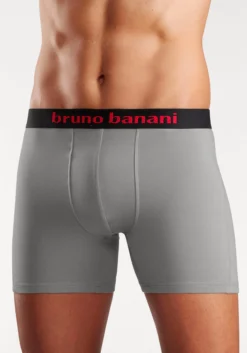 Bruno Banani Langer Boxer, (Packung, 4 St.), Mit Schwarzem Logobund -Bikini Mode Geschaft 639a9d0a33d856e6278ad95b023df5bd