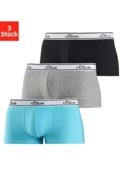 S.Oliver Hipster, (Packung, 3 St.), Schöne Retro Pants Mit Weißem Webbund -Bikini Mode Geschaft 6483b4c3e54aeb7fef48022793e933ba