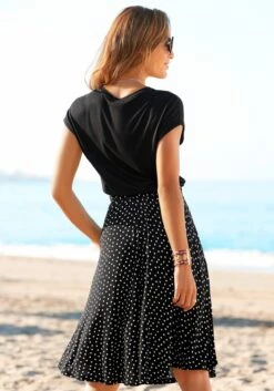 Beachtime Jerseykleid, Mit Paperbag-Bund -Bikini Mode Geschaft 666611f39ca8ecc4c4e33adf5ec9aaa4