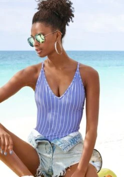 Vivance Badeanzug, Mit Nadelstreifen