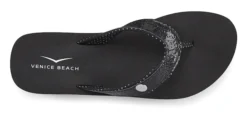 Venice Beach Badezehentrenner, Pantolette Ultraleicht Mit Glitzerband VEGAN -Bikini Mode Geschaft 6915d350694325bf4b5a16abe0722ac4