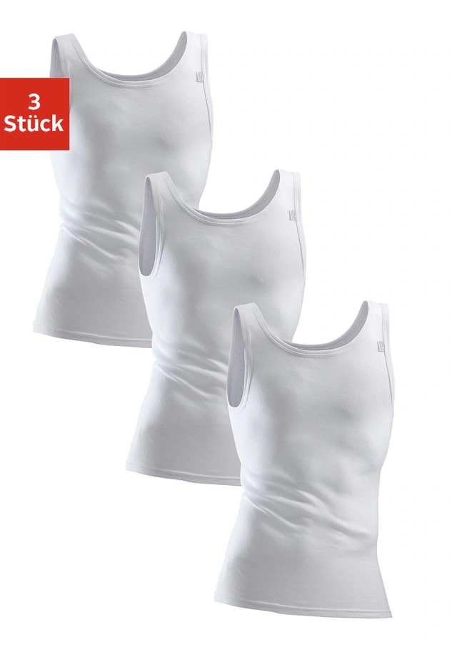 Clipper Exclusive Unterhemd, (3 St.), Mit Komfortschnitt, Hinten Etwas Länger - In Feinripp 3 Clipper Exclusive Unterhemd, (3 St.), Mit Komfortschnitt, Hinten Etwas Länger - In Feinripp