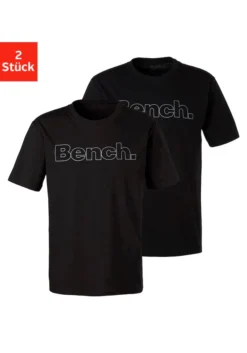 Bench. Loungewear T-Shirt, (2 Tlg.), Mit Bench. Print Vorn -Bikini Mode Geschaft 69c53e3a393a1e25b62f8844bb664d25