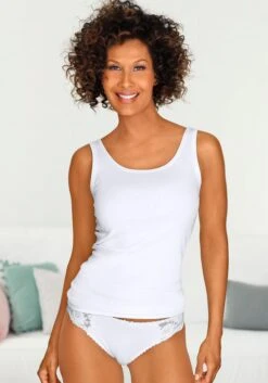 Petite Fleur Achselhemd, (Packung, 6 St.), Aus Reiner Baumwolle -Bikini Mode Geschaft 6ab7dff84099395761cb17b70bba9d0b