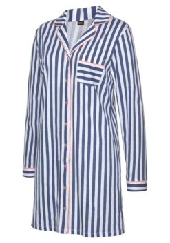 H.I.S Nachthemd, In Klassischem Schnitt Mit Streifenmuster -Bikini Mode Geschaft 6bbfb74a4a7de50b260f39a5aee388cf