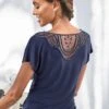 Vivance T-Shirt, Mit Weicher Häkelspitze Am Rücken -Bikini Mode Geschaft 6d41ce5619b75df13192145e114cc009