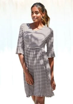 Vivance Dreams Nachthemd, Mit Streifen Und Volants