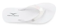 Venice Beach Badezehentrenner, Pantolette Ultraleicht Mit Glitzerband VEGAN -Bikini Mode Geschaft 7330d609de540bdc21b5e055e6aea0dd