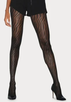 Petite Fleur Gold Feinstrumpfhose, 20 DEN, Mit Animal Print