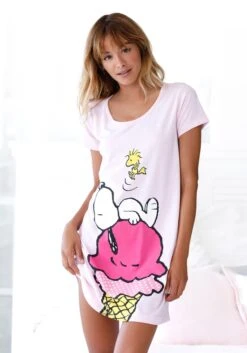 Peanuts Sleepshirt, Mit Großem Snoopy-Motiv
