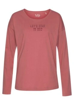 Vivance Dreams Pyjama, (2 Tlg., 1 Stück), Mit Schriftprint Und Gemusterter Hose -Bikini Mode Geschaft 760e1a11f23cd30127235de2d9203fcc