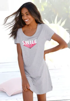 Buffalo Sleepshirt, Mit Statement Print -Bikini Mode Geschaft 762bbbed360f4b308e4a6cee9acfea25