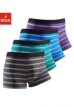 Buffalo Boxer, (Packung, 4 St.), Mit Schwarzem Webbund -Bikini Mode Geschaft 764af1f3ae2810611da75488b930d890