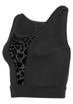 LASCANA ACTIVE Funktionsshirt, Mit Mesh-Einsatz Und Leo Muster -Bikini Mode Geschaft 78043df39fa31e940a09d16e904ee57b