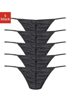 Vivance Stringtanga, (Packung, 5 St.), Vorn Gerafft 13 Vivance Stringtanga, (Packung, 5 St.), Vorn Gerafft -Bikini Mode Geschaft 79f4b37380d72ea9a92823305eb10497