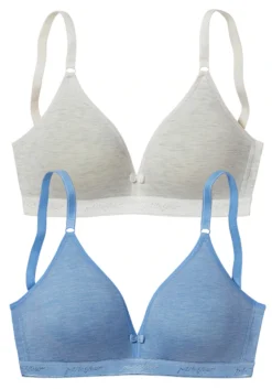 Petite Fleur Bralette-BH, (Packung, 2 Stück), Aus Seidig Glänzendem Modal Dope Dyed, Basic Dessous